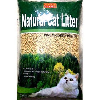 สินค้า Natural cat Litter ทรายแมวไม้สนอัดเม็ด 10 Kg.