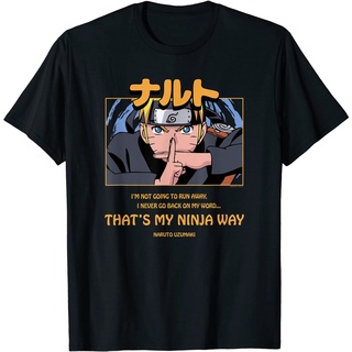 ROUND คอลูกเรือเสื้อยืด พิมพ์ลาย Naruto Shippuden ปิดคําบรรยายนินจา-4XL