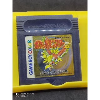 ตลับแท้ Gameboy color Pokemon Gold ใช้งานได้ปกติ สินค้าดี ไม่มีย้อมแมว