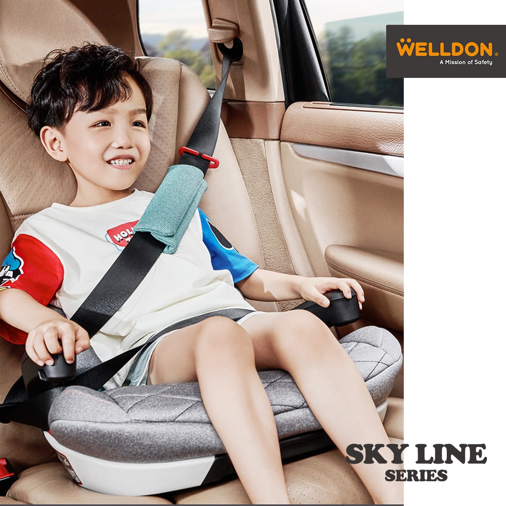 ภาพสินค้าคาร์ซีทเด็กโต Welldon รุ่น Skyline บูสเตอร์สำหรับ 3-12 ปี น้ำหนัก 22-36 kg ส่วนสูง 100 cm จากร้าน keenz_officialshop บน Shopee ภาพที่ 3