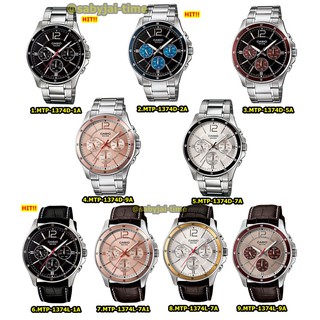 ภาพขนาดย่อของสินค้าแท้ cmg ประกันศูนย์ 100% Casio ผู้ชาย MTP-1374 Series MTP-1374L MTP-1374D  รับประกัน 1 ปี