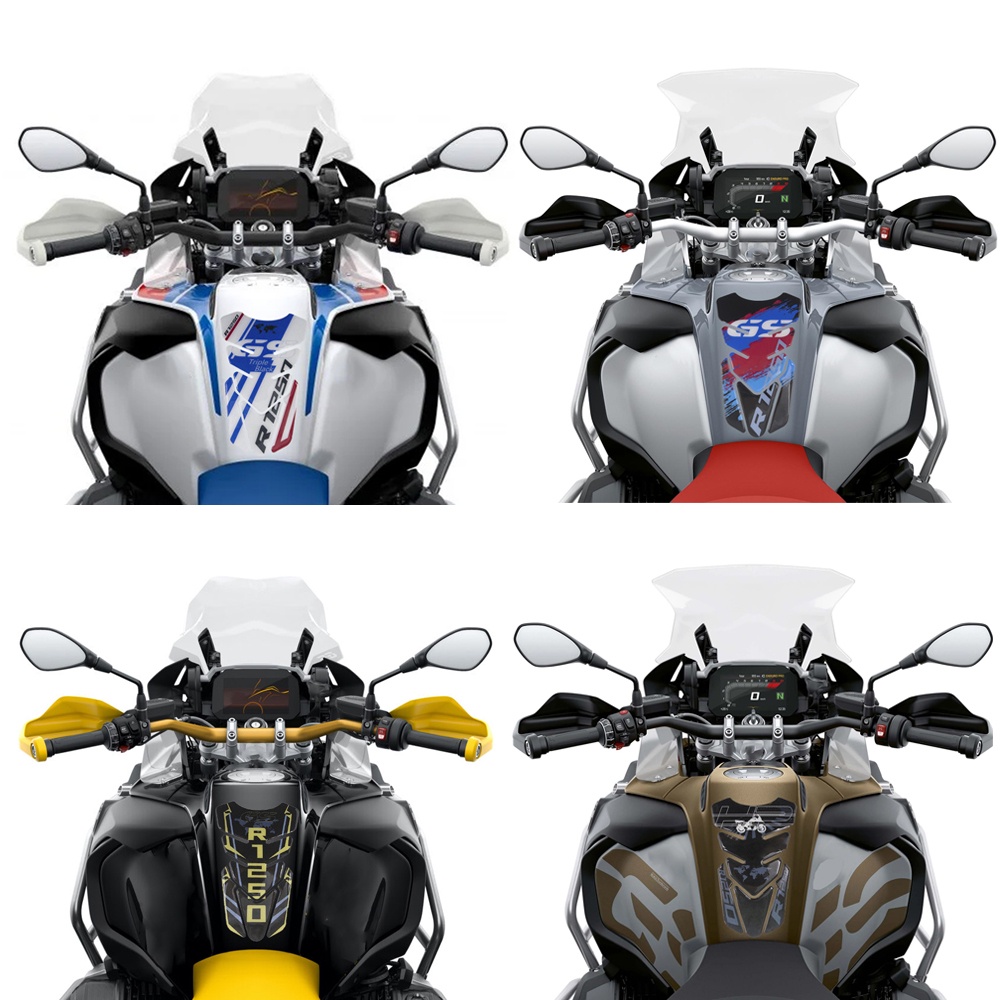 สติกเกอร์ติดถังน้ํามันรถจักรยานยนต์-สีดํา-สําหรับ-gs1250-bmw-r1250gs-adv-r-1250-gs-r1250-adventure-triple