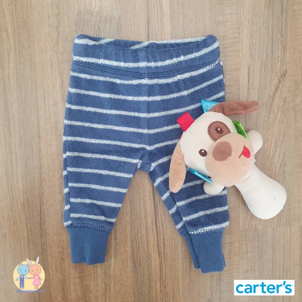 กางเกงหมีสีน้ำเงิน-ลายทาง-แบรนด์-carters-ของใหม่