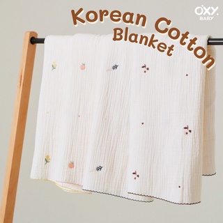 ภาพหน้าปกสินค้าOXY Baby Korean Cotton Blanket ผ้าห่มหายใจผ่านได้ ซึ่งคุณอาจชอบราคาและรีวิวของสินค้านี้