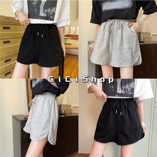 ซื้อ 2 ชิ้น เพียง ฿199Cicishop(9233)Short Pants กางเกงขาสั้นเนื้อผ้าคอตตอน ทรงสวยแมตช์ง่ายมีดีเทลปั๊มลาย