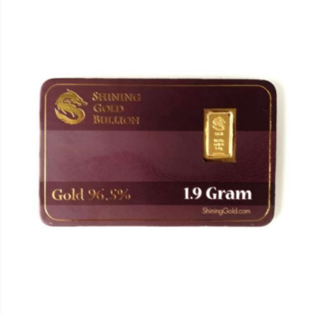 ภาพหน้าปกสินค้าทองคำแผ่นแท้ 96.5% หนัก 0.6g /1g/ครึ่งสลึง