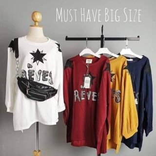 เสื้อแขนยาว ทรง Oversize ใส่หลวมๆจ้าตัวนี้ งานปักลาย ทั้งตัว ตรงอกเป็นเลื่อมสวยมาก