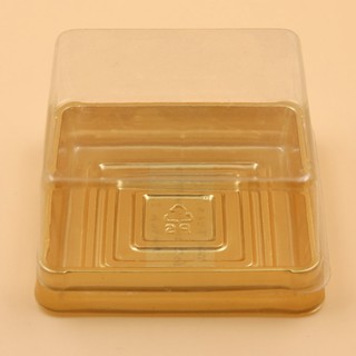 กล่องขนมเปี๊ยะสีทอง ขนาดใหญ่ 7.8*7.8*4.5cm / 100g (Z03)แพค50 ชิ้น