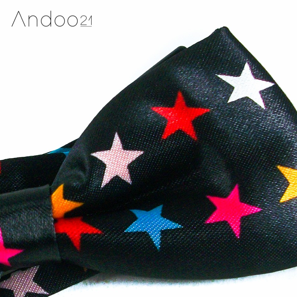 candy-star-หูกระต่าย-สีดำลายดาว-หลากสี-bt002