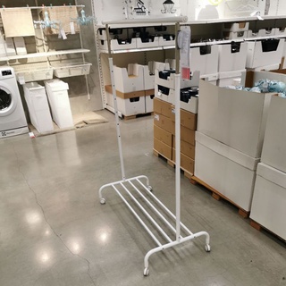 IKEA แท้ค่ะ ขายถูกมากๆ​ ราวแขวนผ้า  มีล้อเลื่อน ราวตากผ้า ปรับระดับได้