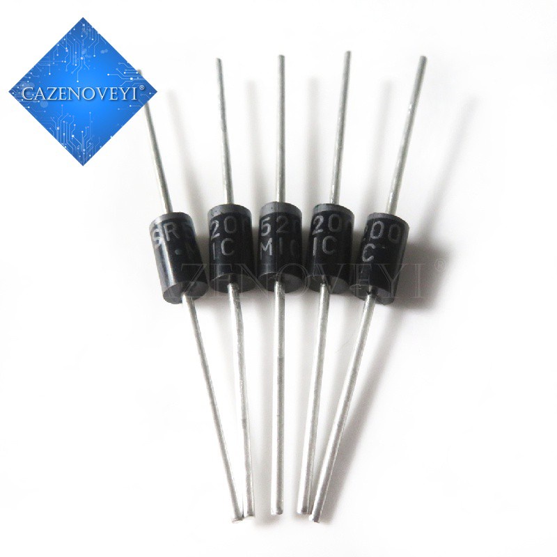 วงจรเรียงกระแสไดโอด Sr5200 Sb5200 Schottky Barrier 5A 200V Do-201Ad/Do ...