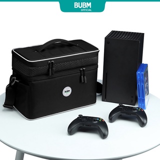 ภาพหน้าปกสินค้าBubm กระเป๋าถือ แบบพกพา สําหรับใส่จัดเก็บเกมคอนโซล xbox Series X Console ซึ่งคุณอาจชอบราคาและรีวิวของสินค้านี้