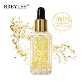 BREYLEE เซรั่มหน้าใส เหมาะสำหรับริ้วรอย เหี่ยวย่น ยกกระชับ  24K GOLD SERUM WITH COLLAGEN ESSENCE