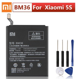 แบตเตอรี่ Xiaomi Mi 5S MI5S BM36 Authentic โทรศัพท์แบตเตอรี่ 3200mAh