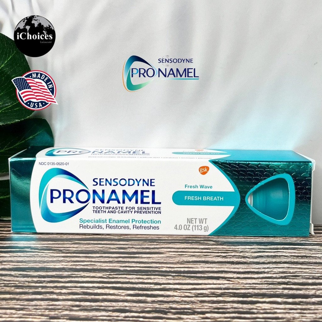 [Sensodyne] Pronamel Fresh Breath Toothpaste, Fresh Wave 113g ยาสีฟัน ...