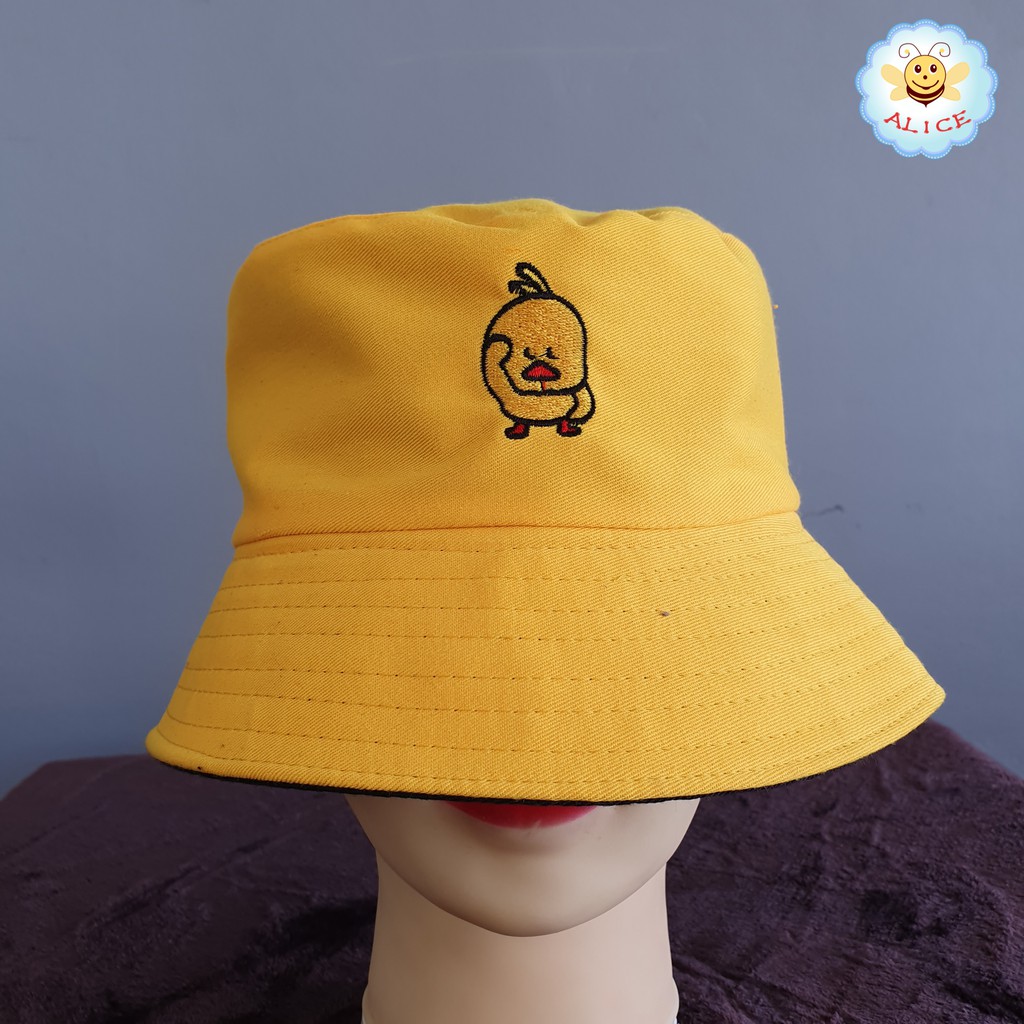 ภาพสินค้าหมวกบักเก็ต 2 ด้าน ใส่ได้2ด้าน ยิ้ม ดำ เหลือง smile buckek hat,duck hat,2side hat ร้าน alicdolly จากร้าน alicdolly บน Shopee ภาพที่ 6