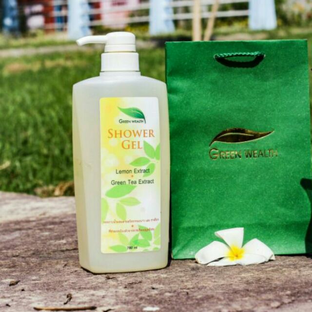 เจลอาบน้ำ-shower-gel-บำรุงผิว-ผิวกระจ่างใส-ขนาด-780-ml-green-wealth