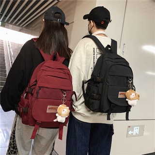 กระเป๋านักเรียน#Tide แบรนด์กระเป๋านักเรียนนักเรียนหญิงเวอร์ชั่นเกาหลีความจุขนาดใหญ่นักเรียนมัธยมเดินทางกระเป๋าเป้สะพายห