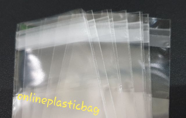 ภาพสินค้าถุงแก้วมีแถบกาว แบ่งขาย 100กรัมทุกขนาด มีหลายขนาด จากร้าน onlineplasticbag บน Shopee ภาพที่ 3