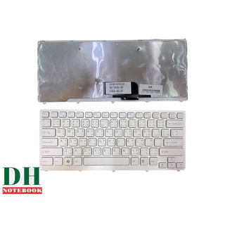 คีย์บอร์ดโน๊ตบุ๊ค keyboard Sony VAIO VPC-CW VPC CW VPCCW CW16EC CW18FC CW26EC CW28EC  CW2S3C CW2S6C สีขาว TH-ENG