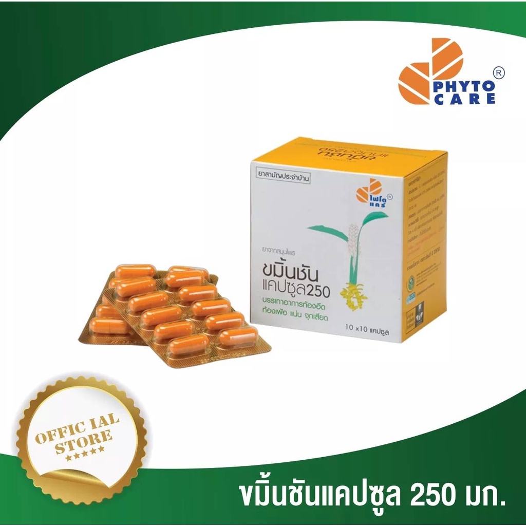 ภาพหน้าปกสินค้าPHYTO CARE ขมิ้นชันแคปซูล 250 มก. จากร้าน herbalshopthailand_official บน Shopee