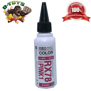 สีโมเดล กันดั้ม RX78 Red Pink1 ขนาด 60 ml สำหรับ Airbrush