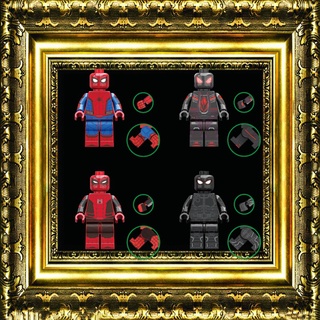 ของเล่นบล็อกตัวต่อ รูป Marvel Spiderman Thor ขนาดเล็ก เหมาะกับของขวัญวันเกิด สําหรับเด็ก