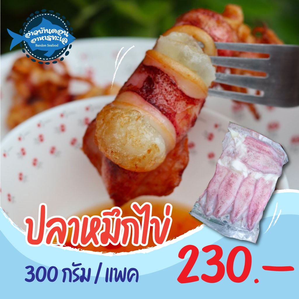 ปลาหมึกไข่แดด-อ่าวบ้านดอน