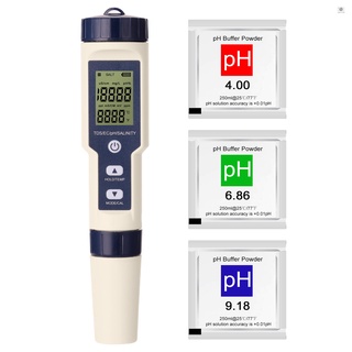 ภาพหน้าปกสินค้า5 in 1 Professional Multi-parameter Combo Testing Meter PH/EC/TDS/Salinity/Thermometer Digital Multi-Function Tester Water Quality Tester ที่เกี่ยวข้อง