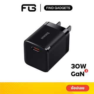 Baseus GaN3 หัวชาร์จ 30W Type-C Fast Charger QC3.0 PD3.0 PPS Adapter สำหรับโทรศัพท์มือถือ แท็บเล็ต