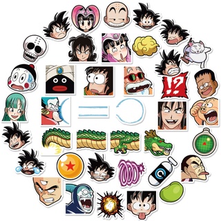 สติ๊กเกอร์การ์ตูน Dragon Ball Anime กันน้ํา 40 ชิ้นสําหรับตกแต่งสแครบบุ้ค