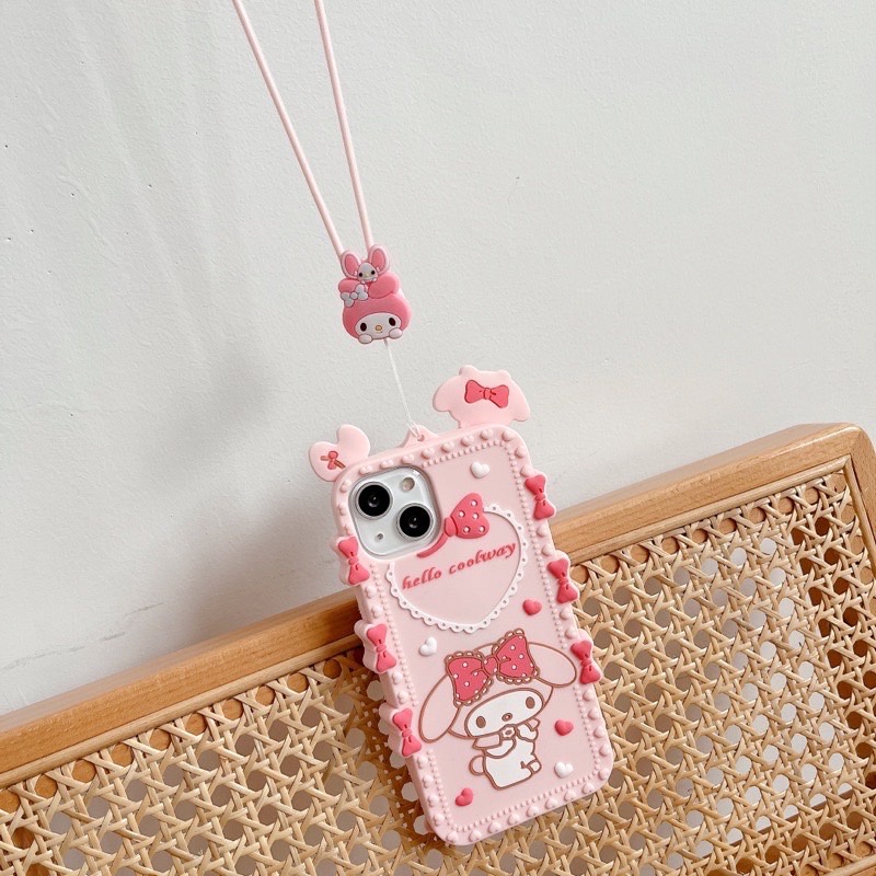 cs02-เคสซิลิโคนmelody-พร้อมสายคล้องคอสายคล้องคอ