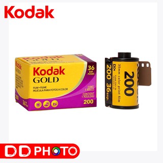 ฟิล์มสี Kodak Gold 200 35mm 36exp Color Film ฟิล์มถ่ายรูป 35มม. ฟิล์ม 135 แบบไม่มีกล่อง