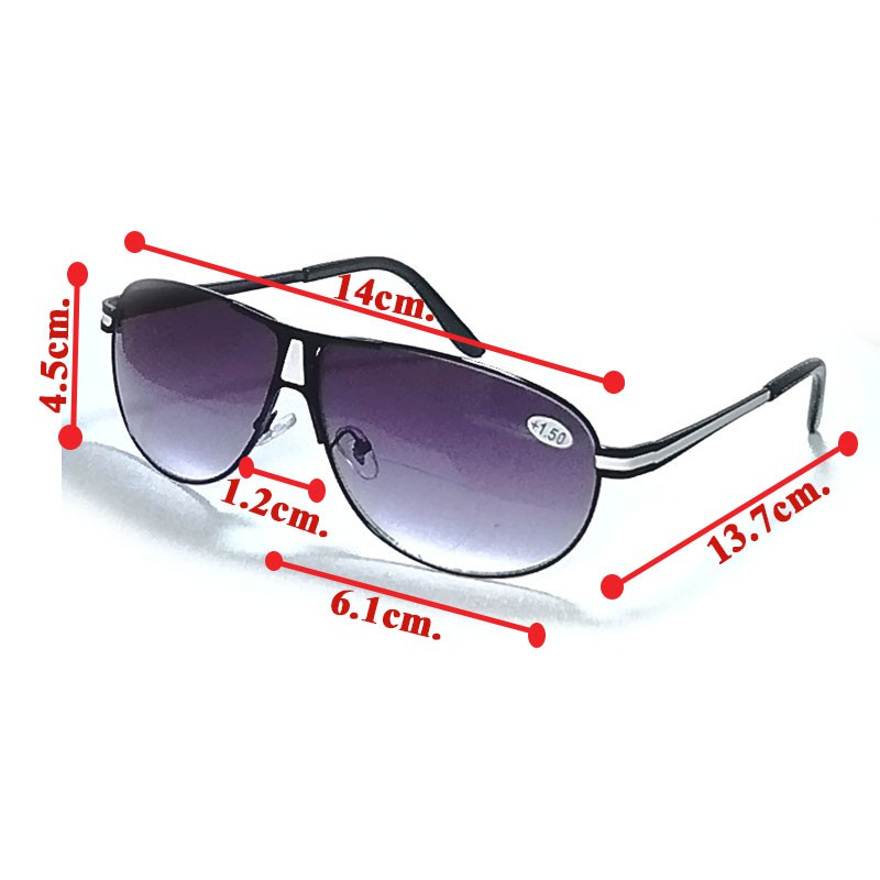 แว่นตากันแดด-2เลนส์-แว่นกันแดดpresbyopicเป็นทั้งแว่นสายตายาวและแว่นกันแดด-มองไกล-ขับรถ-และมองใกล้-แถมฟรีกล่องและผ้าเ
