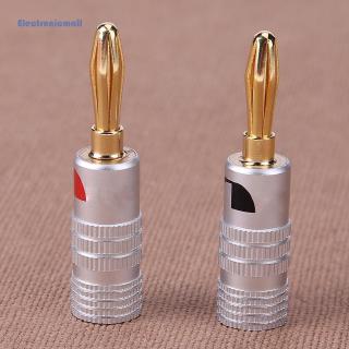 1 ชิ้น 4 มม. gold plated banana ปลั๊กเสียบเชื่อมต่อลําโพง diy audio jack