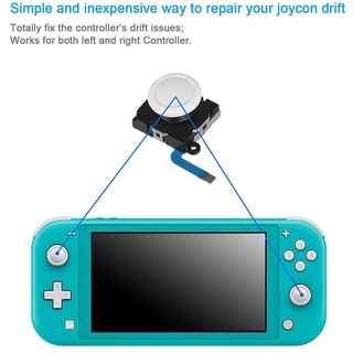 ภาพขนาดย่อของภาพหน้าปกสินค้าอะไหล่จอยสติ๊กอะนาล็อก 2 แพ็คสําหรับ Nintendo Switch Lite Joy-Con Controller - ชุดเครื่องมือซ่อมแซม จากร้าน hdhfids.th บน Shopee