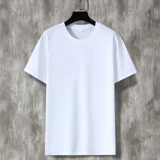 เสื้อยืดคอกลม แขนสั้น ผ้าฝ้าย 100% สีขาวดํา★ขายดีทั้งร้าน★เสื้อยืดคอกลม แขนสั้น สีพื้น แบบเรียบง่าย เข้ากับทุกการแต่งกาย สไตล์เกาหลี ฮ่องกง แฟชั่นฤดูร้อน สําหรับผู้ชาย