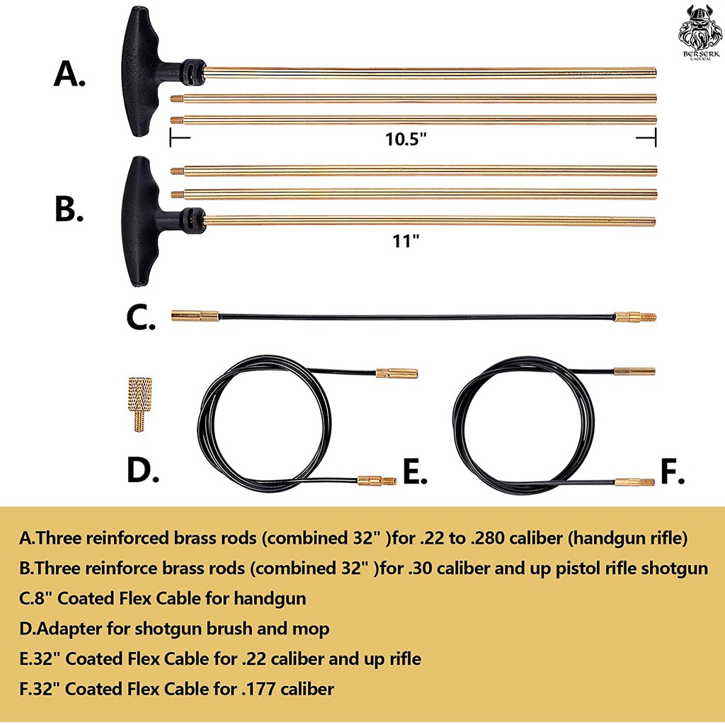 ชุดทำความสะอาดปืด-boosteady-gun-cleaning-kit-universal-gun-cleaning-kit-handgun-shotgun-rifle-cleaning-kit