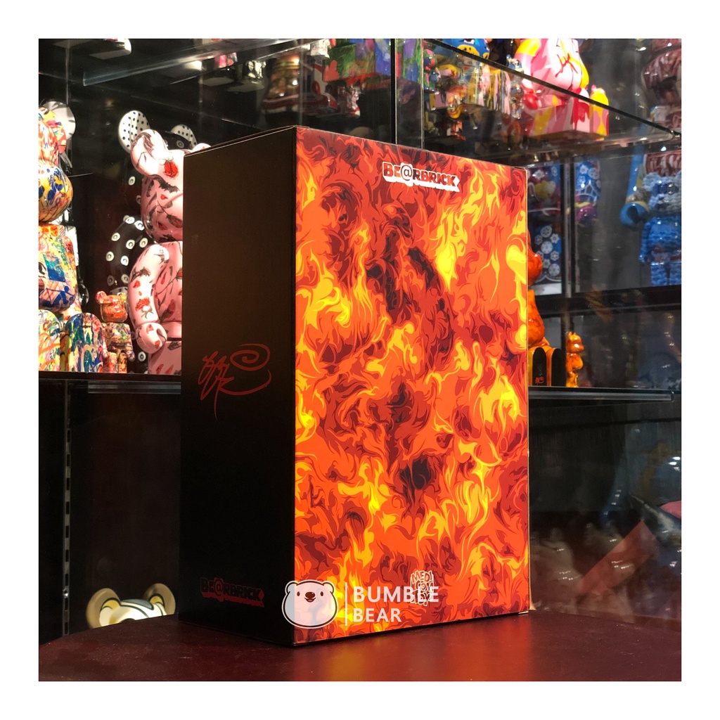 ของแท้-พร้อมส่ง-400-100-bearbrick-ssur-fire