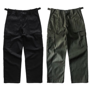 Cargo Pant กางเกงคาร์โก้ สีดำ / สีเขียว ขากระบอก