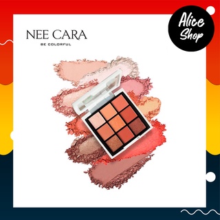 NEE CARA UNICORN PALETTE EYESHADOW 9 COLOR ยูนิคอร์น อายแชโดว์พาเรท 9 เฉดสี #N669 #Aliceshopbeauty