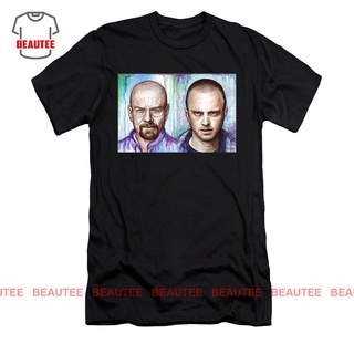 เสื้อยืด พิมพ์ลาย Walter and Jesse Breaking Bad