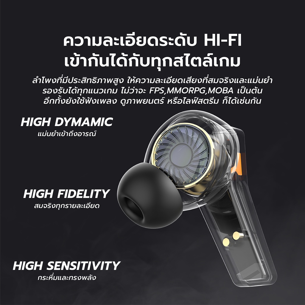 ภาพสินค้าหูฟังบลูทูธ TWS T33 หูฟังรุ่นใหม่บลูทูธV5.2+EDR หูฟังไร้สาย ตัดเสียงรบกวน หูฟัง เสียงฟังชัดHD+แสงไฟ LED จากร้าน besker_thailand บน Shopee ภาพที่ 4