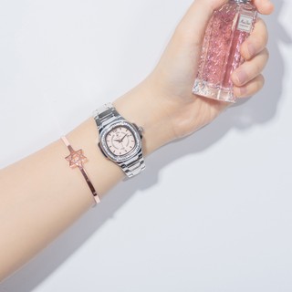 ภาพขนาดย่อของภาพหน้าปกสินค้าWWOOR นาฬิกาข้อมือผู้หญิงแท้นาฬิกากันน้ำหรูสีชมพูนาฬิกาสายสแตนเลสสีโรสโกลด์ 8874 จากร้าน wwoor.th บน Shopee ภาพที่ 7