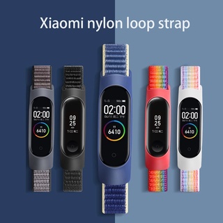 สินค้า สายนาฬิกาข้อมือไนล่อน ระบายอากาศ สําหรับ Xiaomi Mi Band 7 4 3 5 6