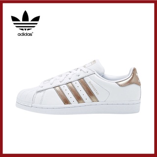 สินค้า ข้อเสนอพิเศษ ของแท้ Adidas Clover Superstar รองเท้าผ้าใบผู้ชายและผู้หญิง