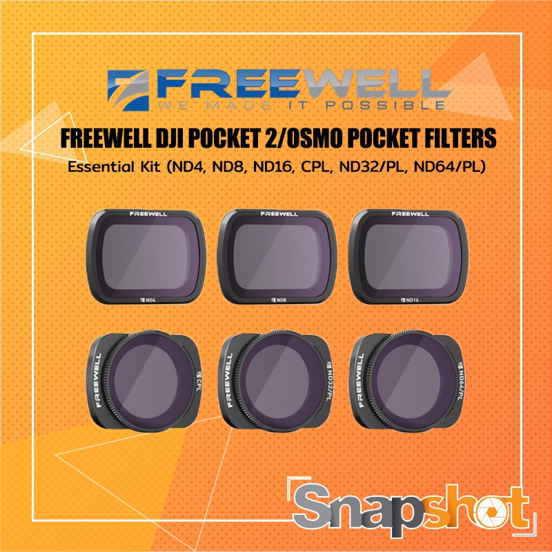 Freewell Tutto il giorno - Serie 4K - 8Pack ND4, ND8, ND16, CPL, ND8/PL, ND16/PL, ND32/PL, ND64/PL Camera Lens Filters Compatibile con Mavic 2 Pro Drone
