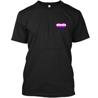[S-5XL] เสื้อยืด พิมพ์ลายธงชาติ LGBT Love Heart Pocket สไตล์คลาสสิก สําหรับผู้ชาย