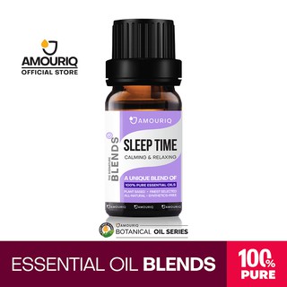 น้ำมันหอมระเหย บริสุทธิ์ แท้ 100% Pure Essential Oil Blend Sleep Time Aromatherapy Diffuser อโรมากลิ่นหอม นอน ผ่อนคลาย
