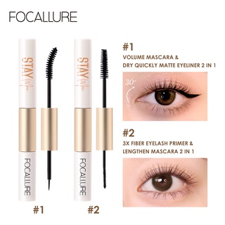 Focallure 2 In 1 มาสคาร่า อายไลเนอร์ กันน้ำ